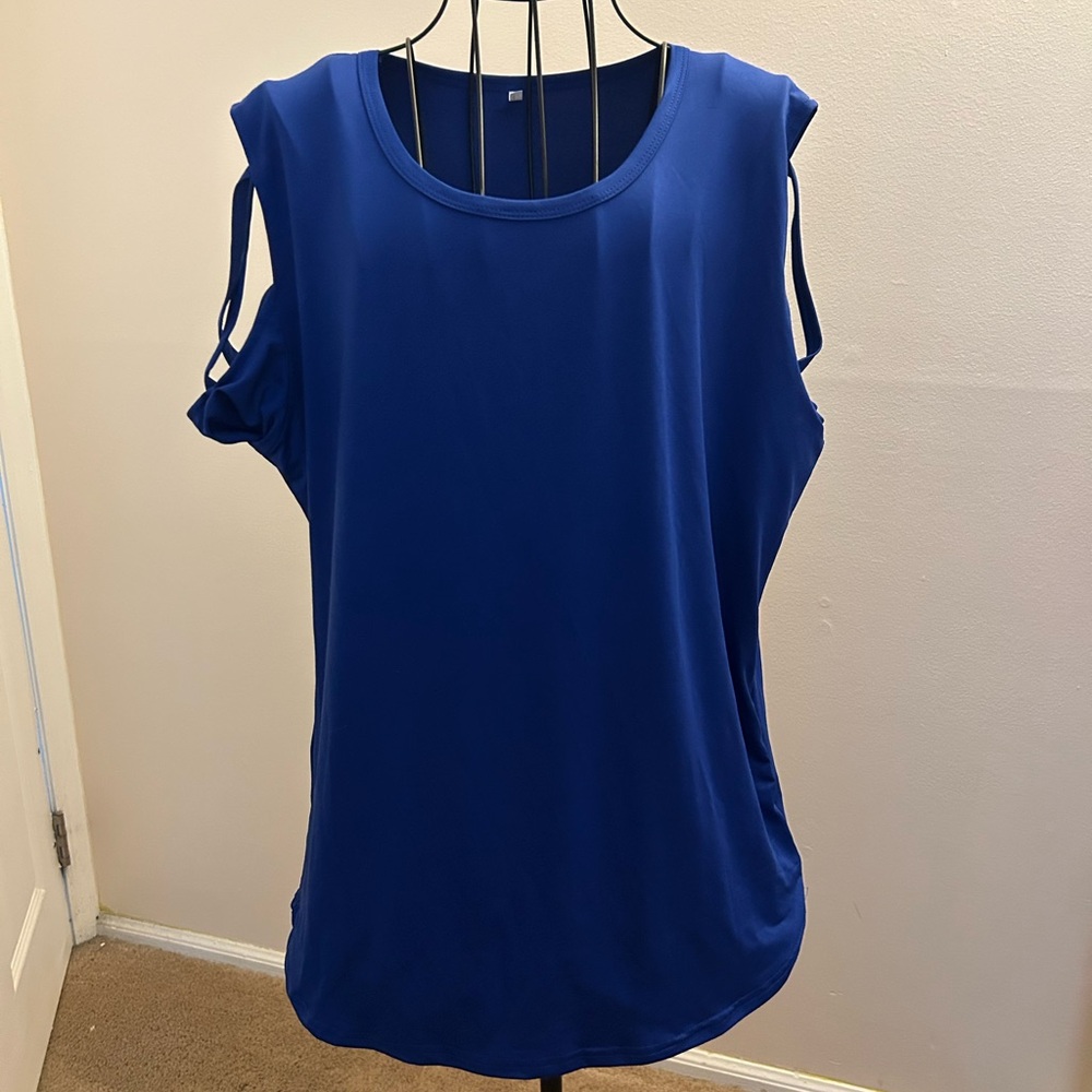 Elegant Blue Top